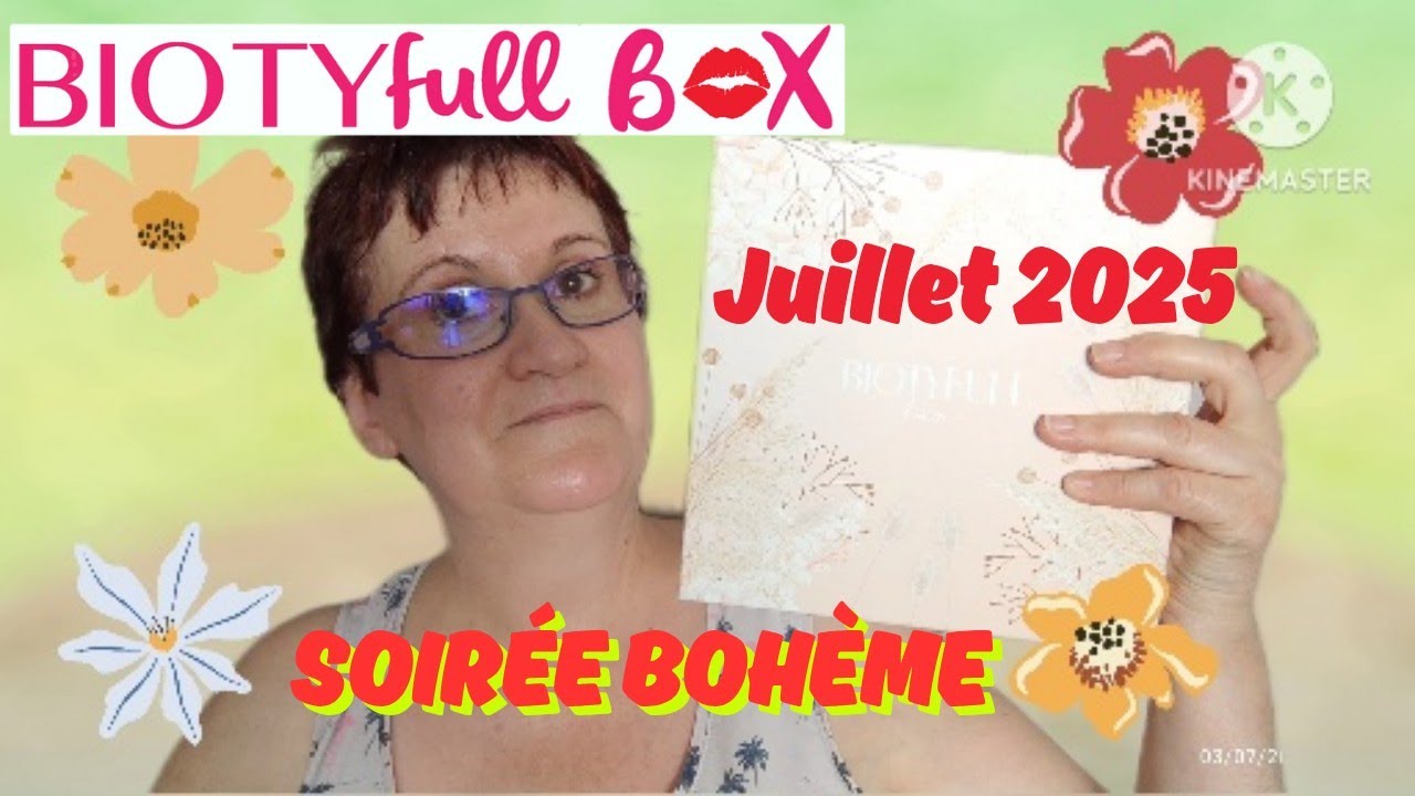 Biotyfull box juillet 🌼soirée bohème #biotyfullbox #unboxing