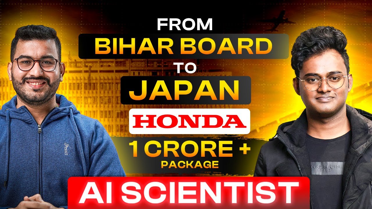 Bihar Board to ₹1 CR+ at Honda Japan! 🚀 How This Small-Town Boy Became an AI Scientist in JAPAN
