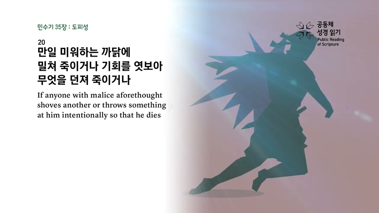 전교인 성경일천독 챌린지 46일차 (민수기 34-36장)