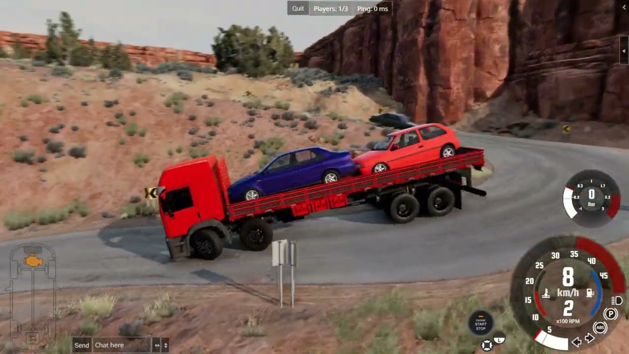 LEVANDO A MAREA E O GOL TURBO NO CONSTELLATION NO DIRETÃO - BEAMNG DRIVE