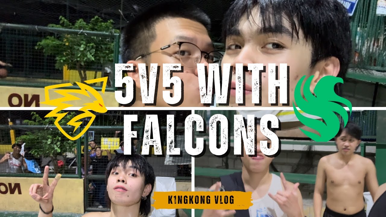 K1NGKONG VLOG | BASKETBALL WITH FALCONS