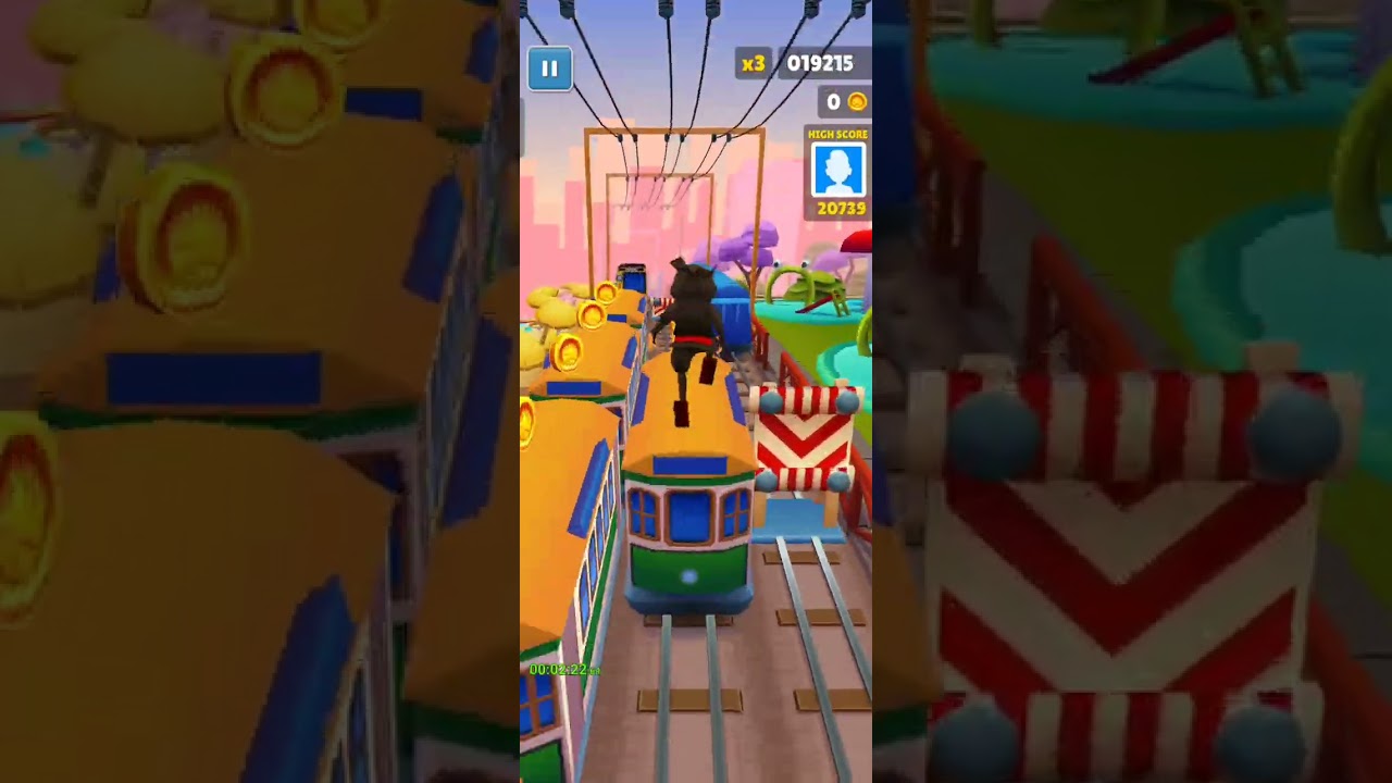Subway surfer mobile no coin 6min47s no record