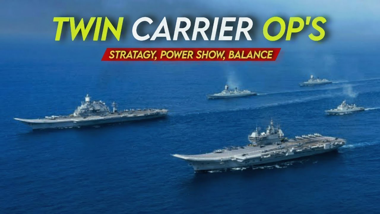 Indian Navy demonstrate Twin carrier op's with INS Vikrant & Ins Vikramaditya