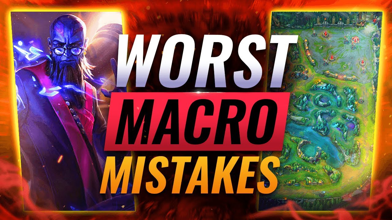 5 MACRO Mistakes that LOSE GAMES - League of Legends