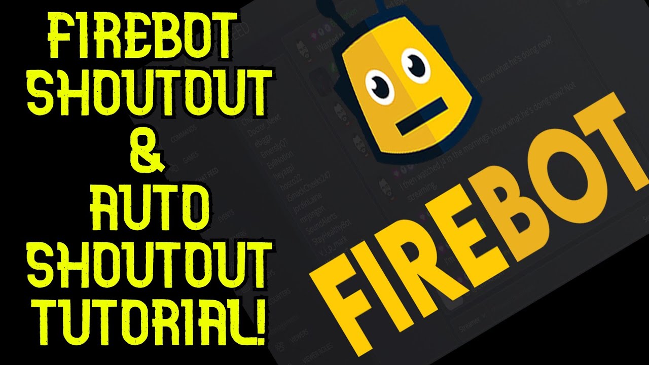 Firebot auto shoutout & normal shoutout tutorial merged