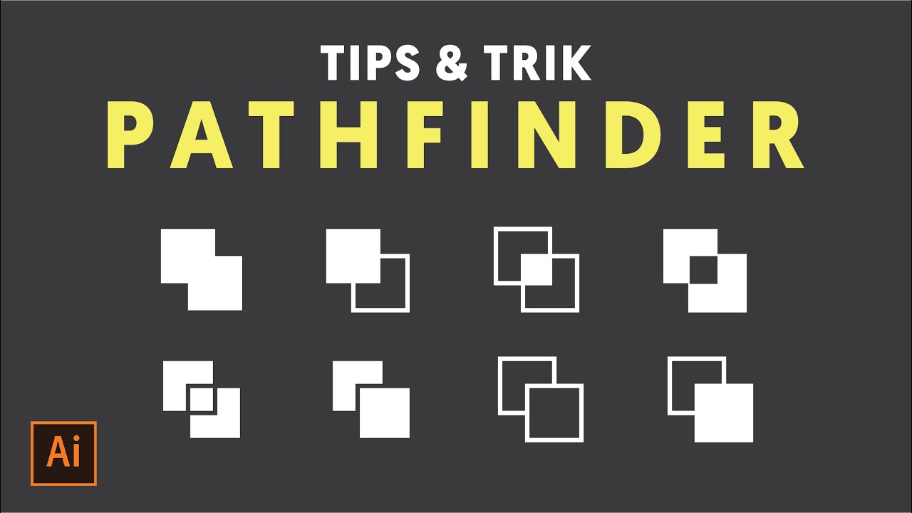 #32 Tutorial Illustrator | Belajar Teknik Dasar PATHFINDER di Adobe Illustrator (Bahasa Indonesia)