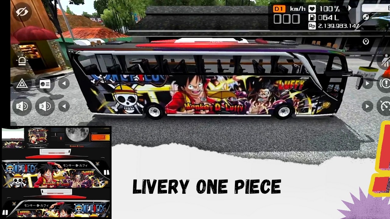 Livery bussid one piece #liverybussid