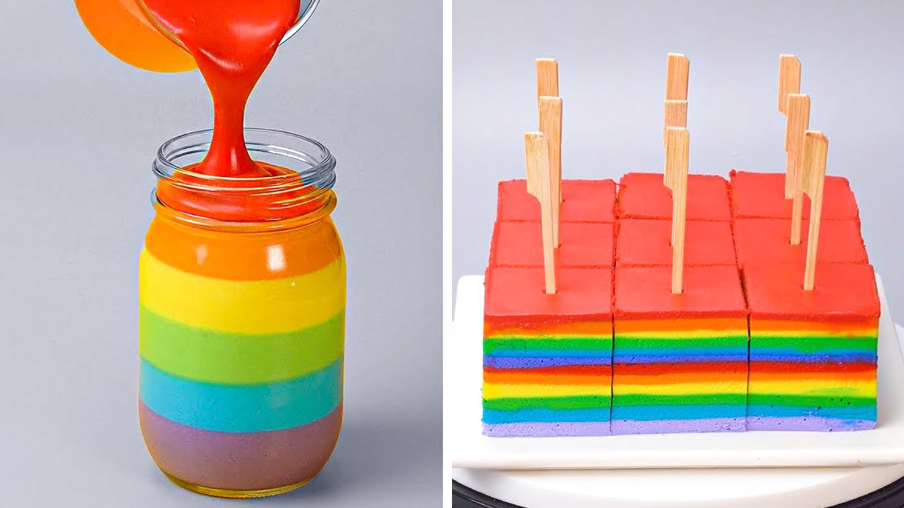 The Most Satisfying Rainbow Cake Decorating Ideas | Cake Lovers