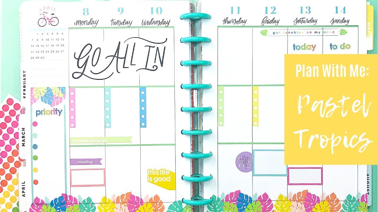Plan With Me | Pastel Tropics