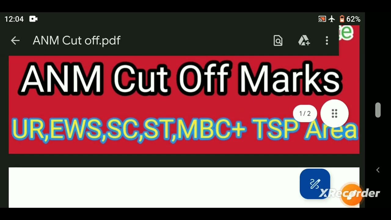 ANM Cut off 2024 || एएनएम कट ऑफ लिस्ट || लो जी ANM CUT Off Marks 2024 Expected || ANM RESULT Date