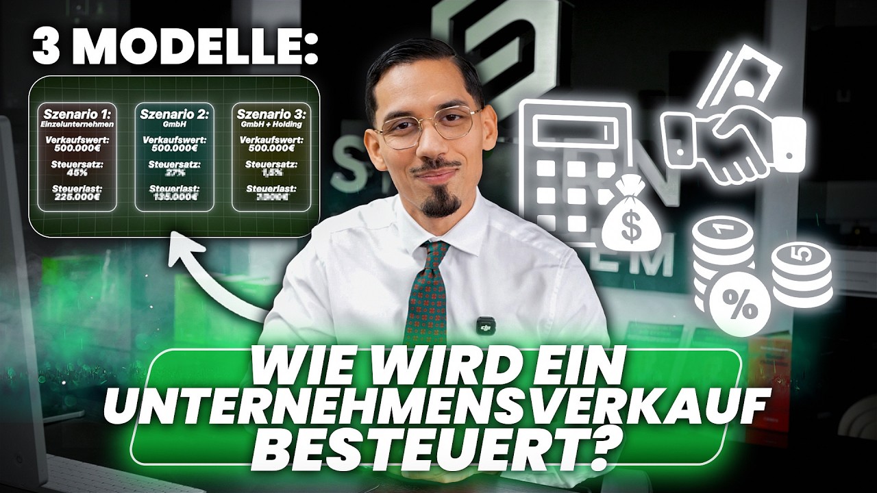 Unternehmensverkauf: So versteuerst du ihn optimal und sparst massiv Steuern.