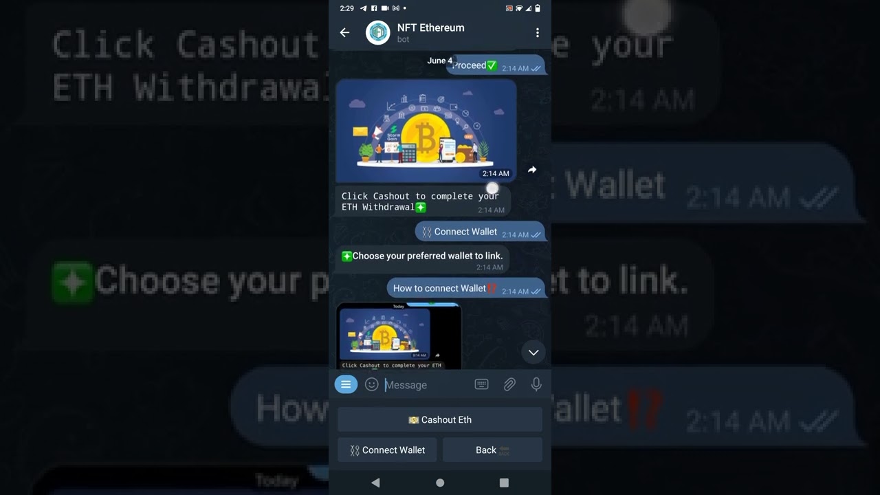 NFT Ethereum Bot Telegram App Is Scam