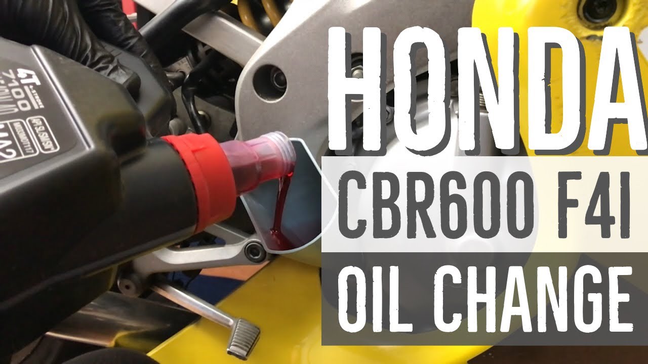 CBR600 F4i Oil Change | Motorcycle maintenance