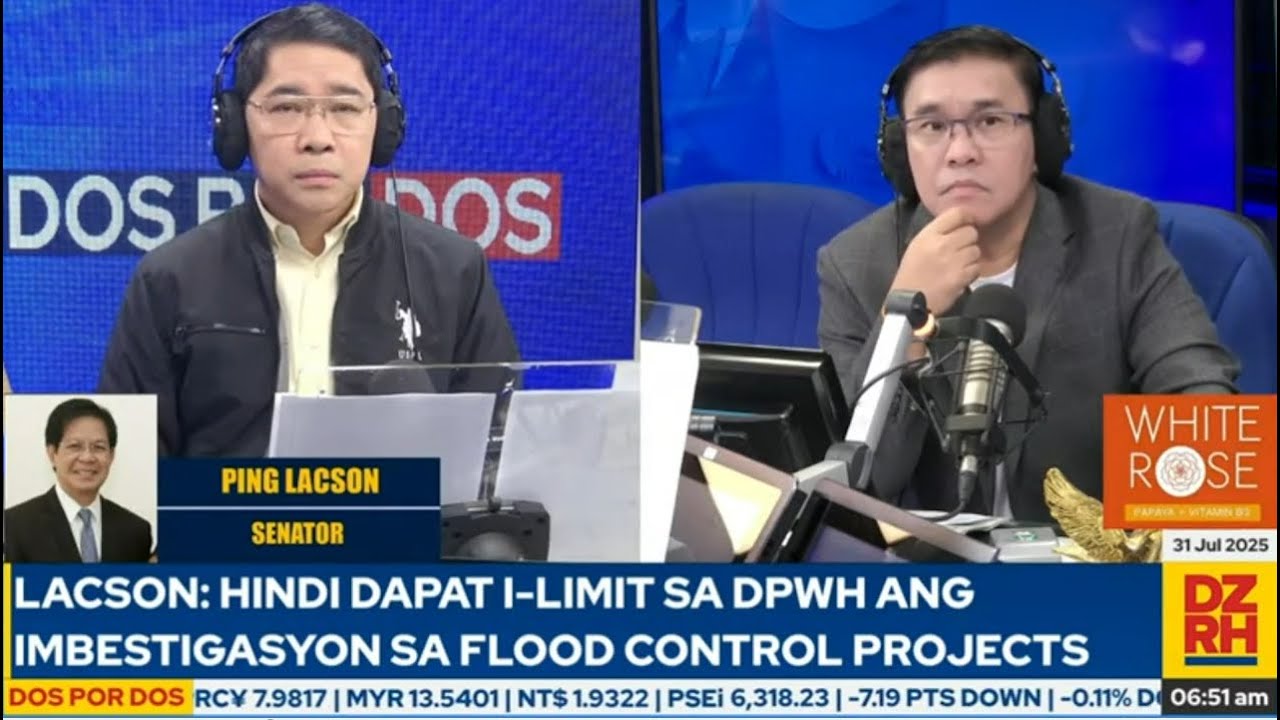 PING LACSON on Independent Flood Control Program Probe and 'Shameless Hypocrites': Interview on DZRH