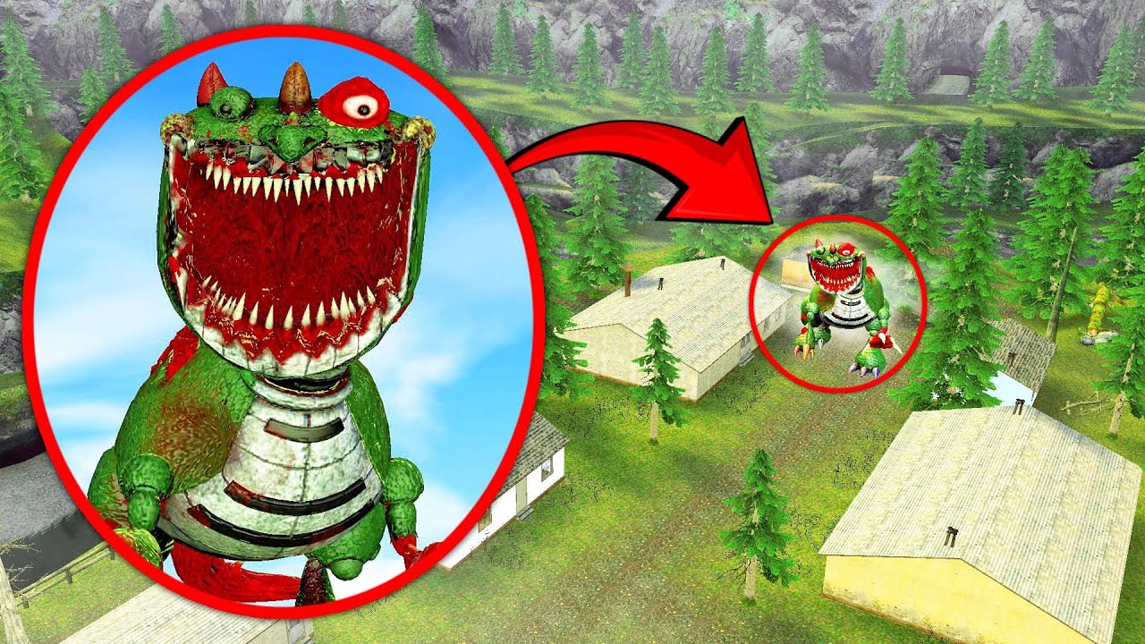 บินโดรนสำรวจหมู่บ้านกลางป่า จับภาพเจอ Cursed Pianosaurus