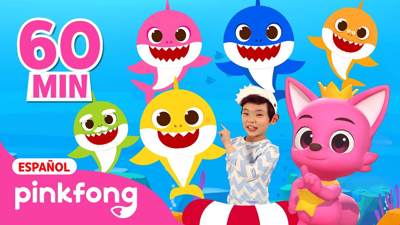 🦈Tiburón Bebé Más y Más | Baile del Tiburón Bebé | Canciones Infantiles | Pinkfong en español