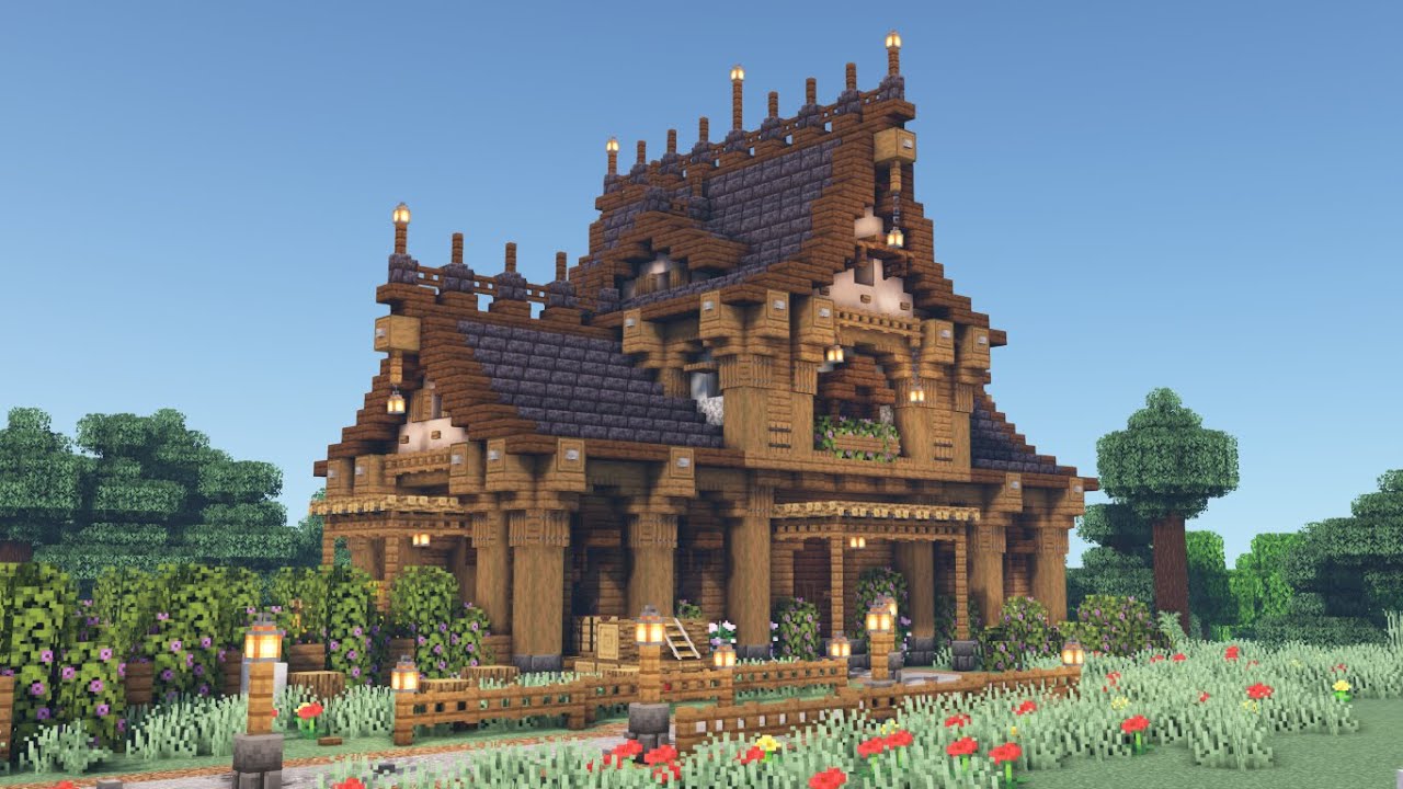 Fantasy Shepherd House - Minecraft Build Process