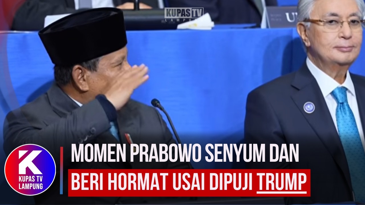 Momen Prabowo Senyum dan Beri Hormat Usai Dipuji Trump