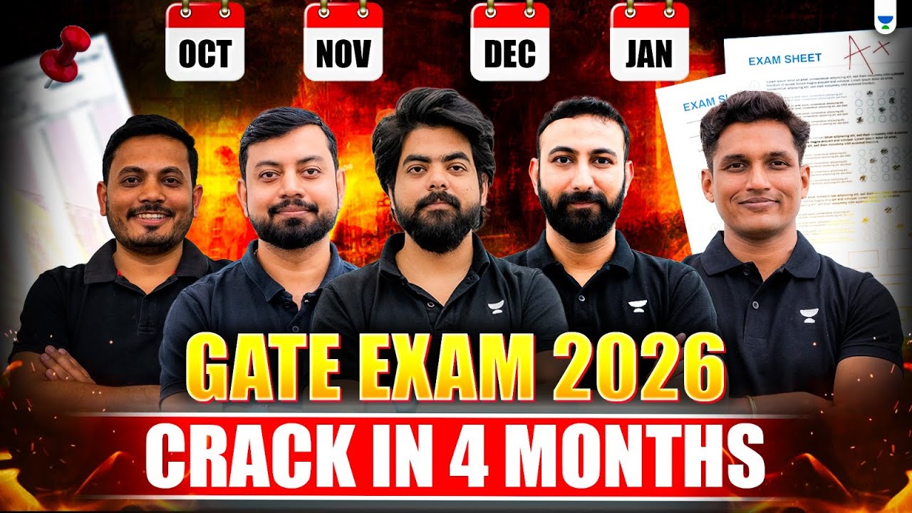 GATE EXAM 2026 CRACK IN 4 MONTHS | GATE EXAM PREPRATION STRATEGY