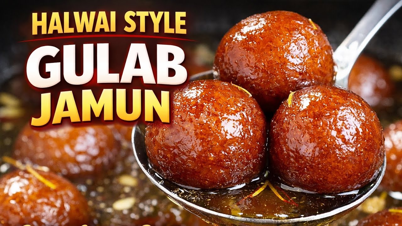 Khoya Paneer Gulab Jamun Recipe | Halwai Style Soft & Juicy Gulab Jamun | Easy Sweet Recipe