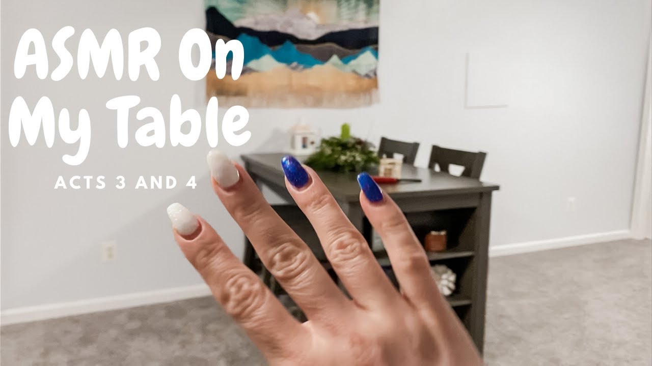 Christian ASMR Bible Reading Acts 3 & 4 // On My Table // Tingly and Relaxed