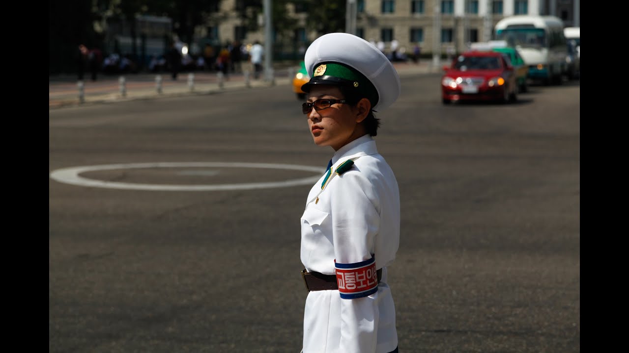 Traffic Lady in North Korea