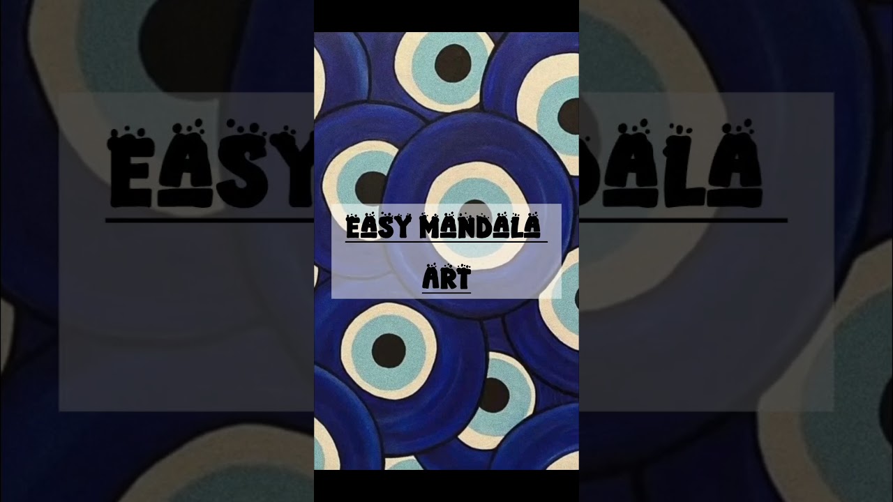 Easy evil eye mandala #art #mandala #evileye #aesthetic #trendingsong #shorts✨✨✨✨✨