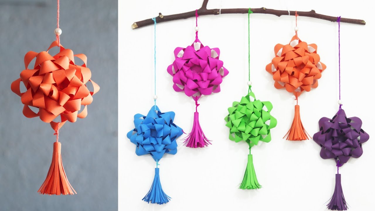Creative and Simple Paper Wall hanging | DIY easy wall decoration ideas