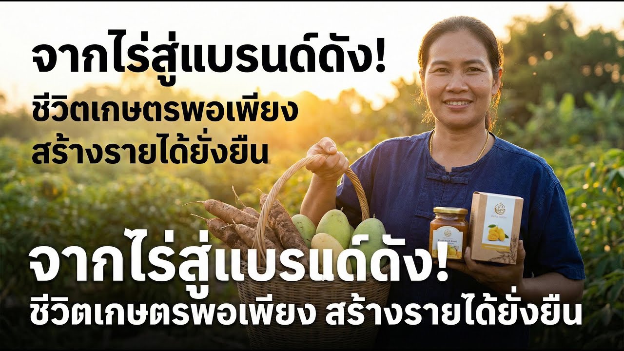 จากไร่สู่แบรนด์ดัง! ชีวิตเกษตรพอเพียง สร้างรายได้ยั่งยืน 🌱