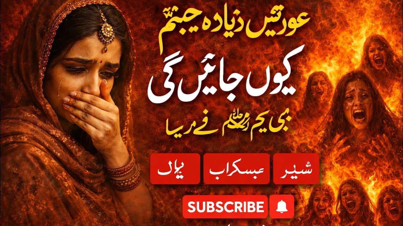 عورتیں زیادہ جہنم میں کیوں جائیں گی؟ | Why Women Will Be More in Hell | Nabi Kareem ﷺ Hadith🔥 Title 