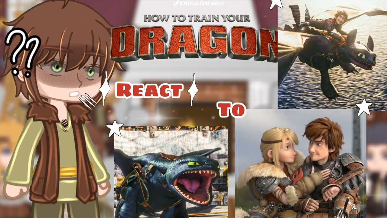 ( 🇧🇷🇺🇸 ) How to train your dragon react to Hiccup | Httyd | Starzy Eeech