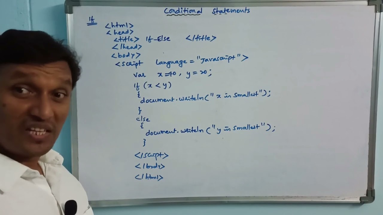 Conditional Statements in JavaScript (IF, IF-ELSE, IF-ELSE-IF, NESTED IF-ELSE) | CLASS-35 | Telugu