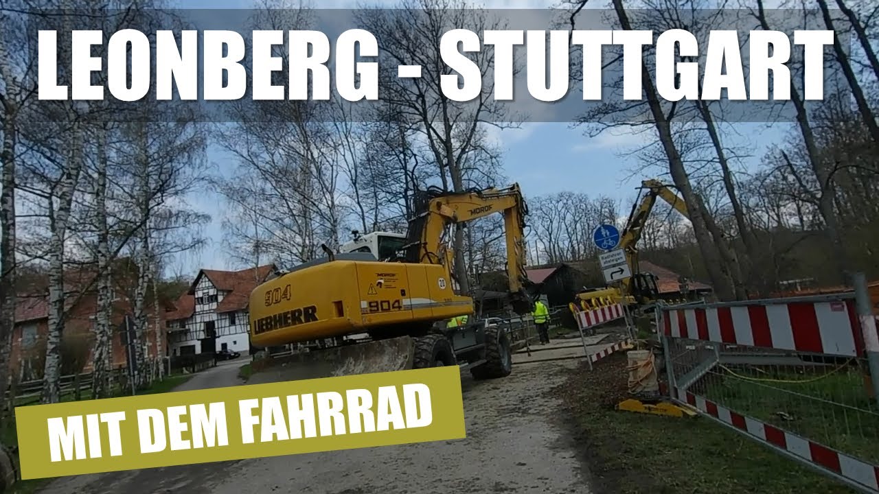 [UNCUT] Leonberg - Stuttgart mit dem Fahrrad // Normaler Weg