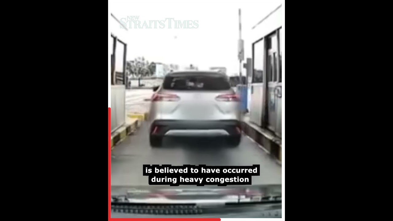 Man sought after viral road rage, cone throwing incident at LDP toll plaza