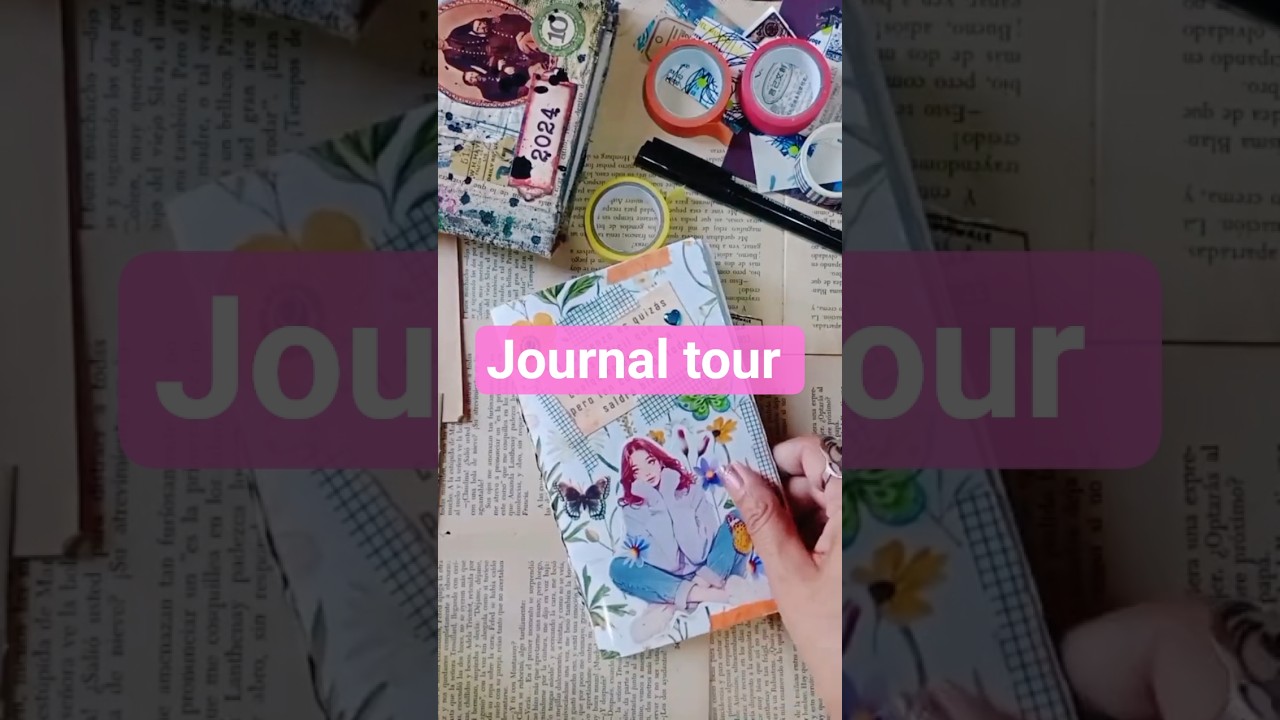 journal tour. Uno de mis cuadernos favoritos. Me encantan los collages llenos de color. #journaling