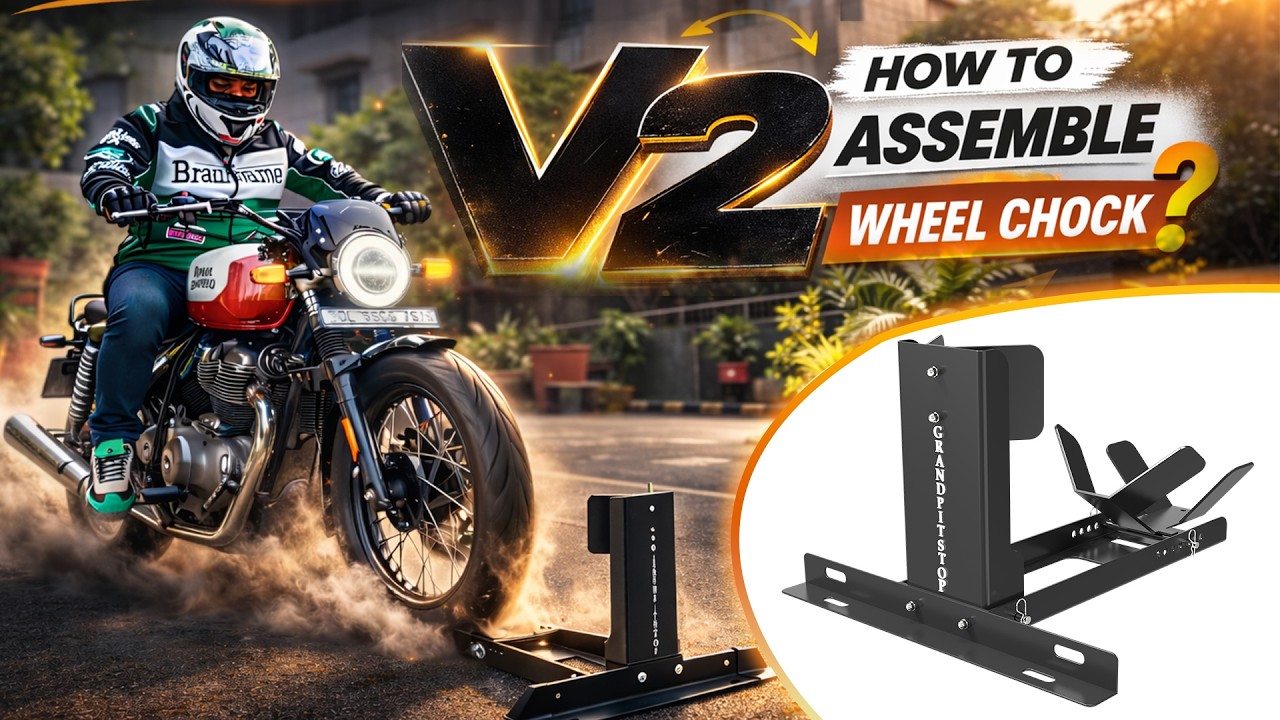 GrandPitstop Wheel Chock V2 | Easy Assembly @GrandPitstop #grandpitstop #parkingsolutions #rider