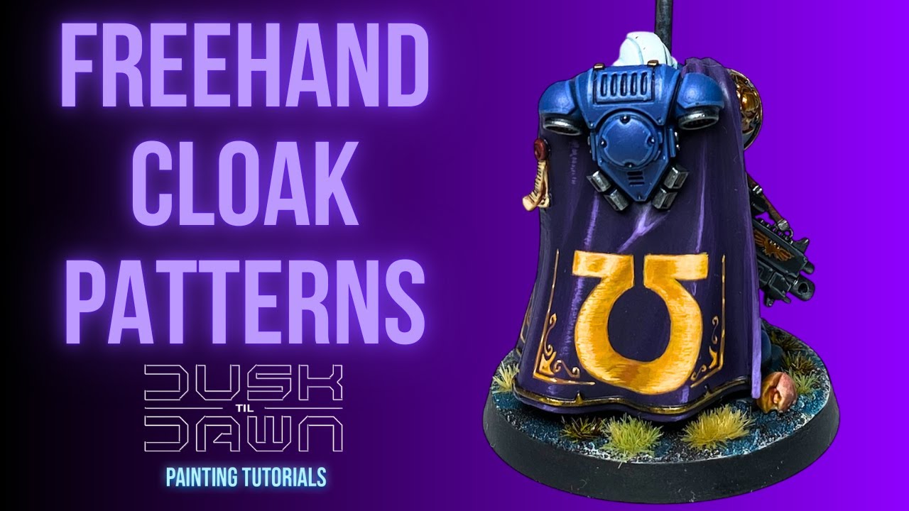 How to Paint FREEHAND PATTERNS on CLOAKS 40K
