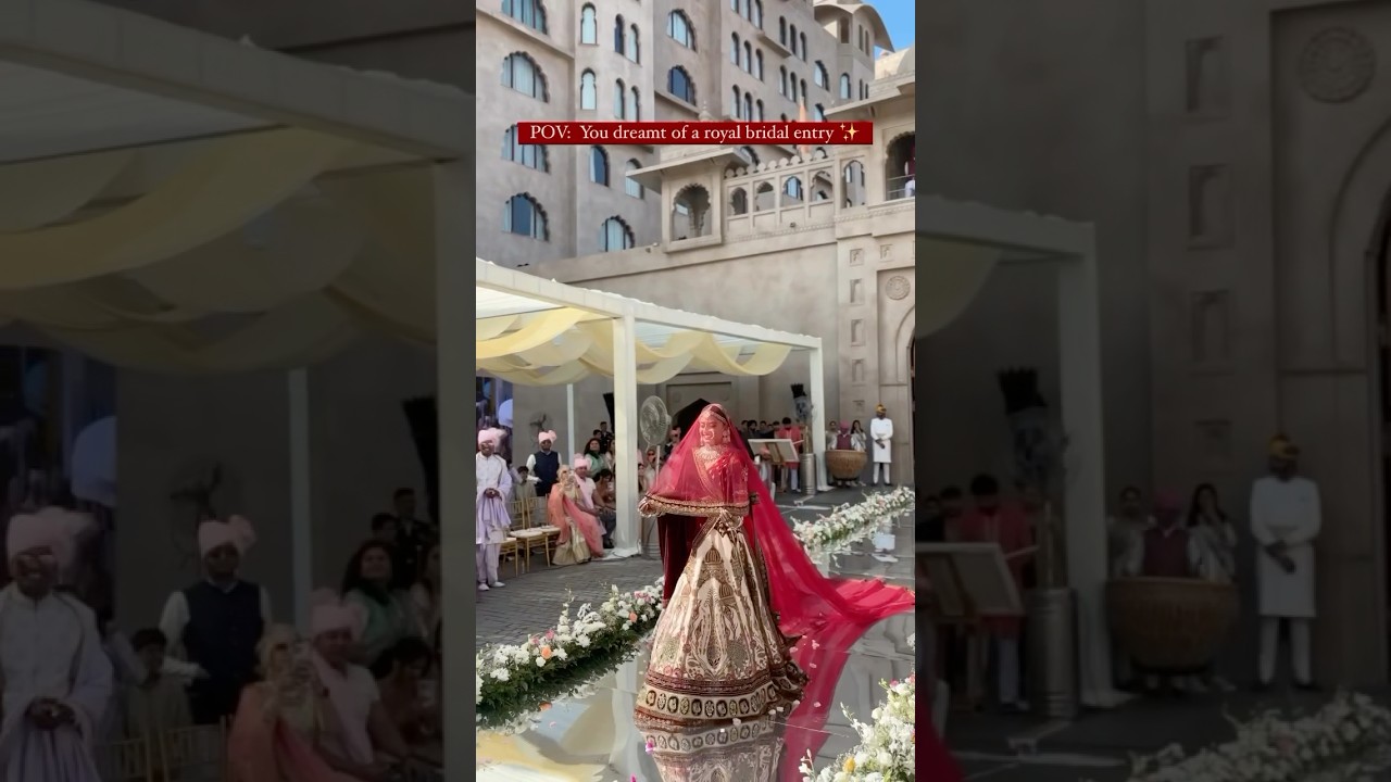 Dhol Beats and Floral Aisle: A Dreamy Bridal Entry for Varmala