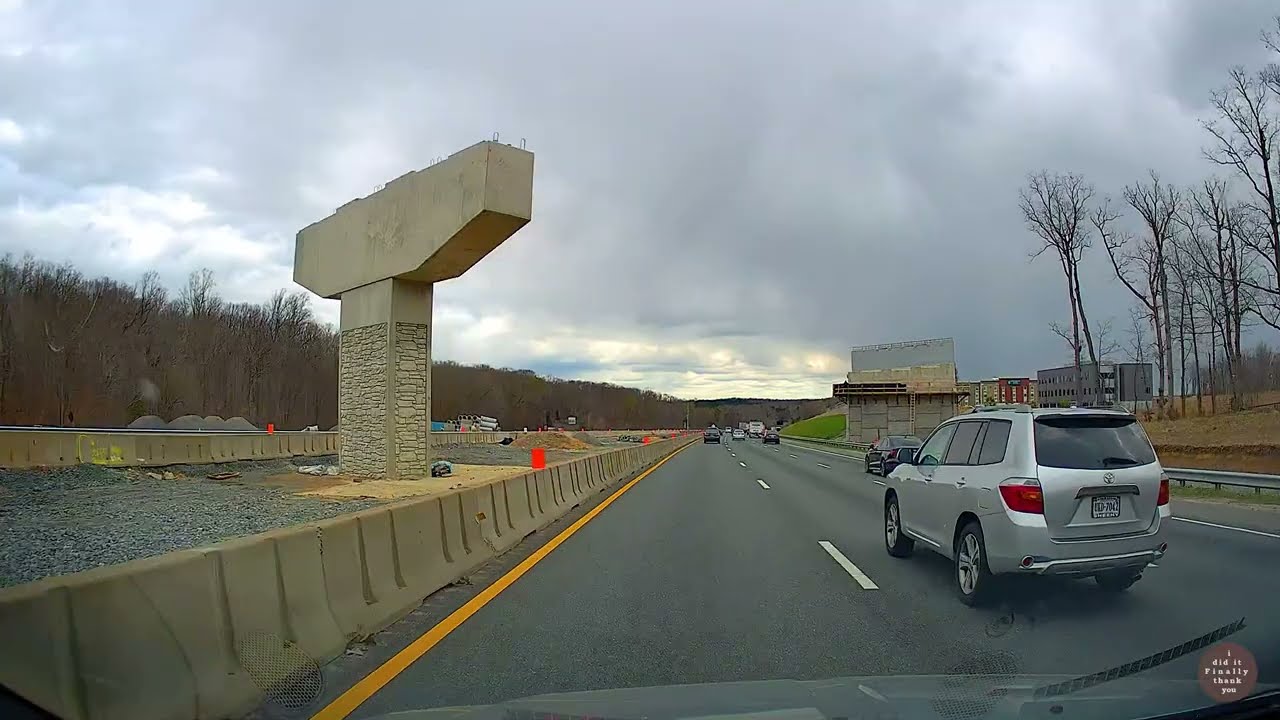 [4K] Driving from Stafford, Virginia to Dumfries, Virginia in I-95 Hwy - Virtual Drive Tour