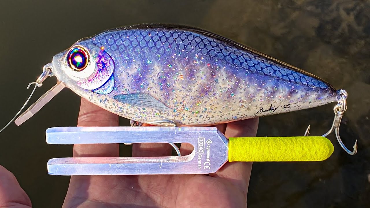 This fishing lure has a tuning fork in it.