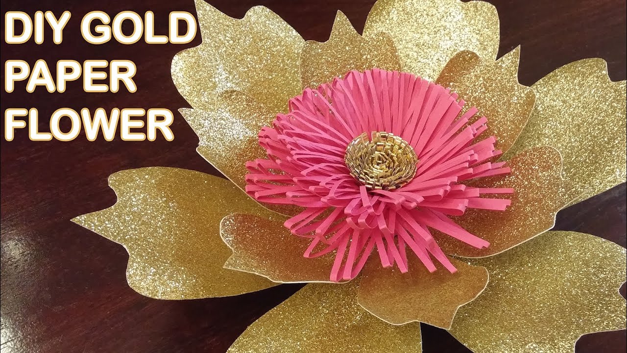 Easy DIY paper flower tutorial - How to make paper flower - ElenaLifeDesigns