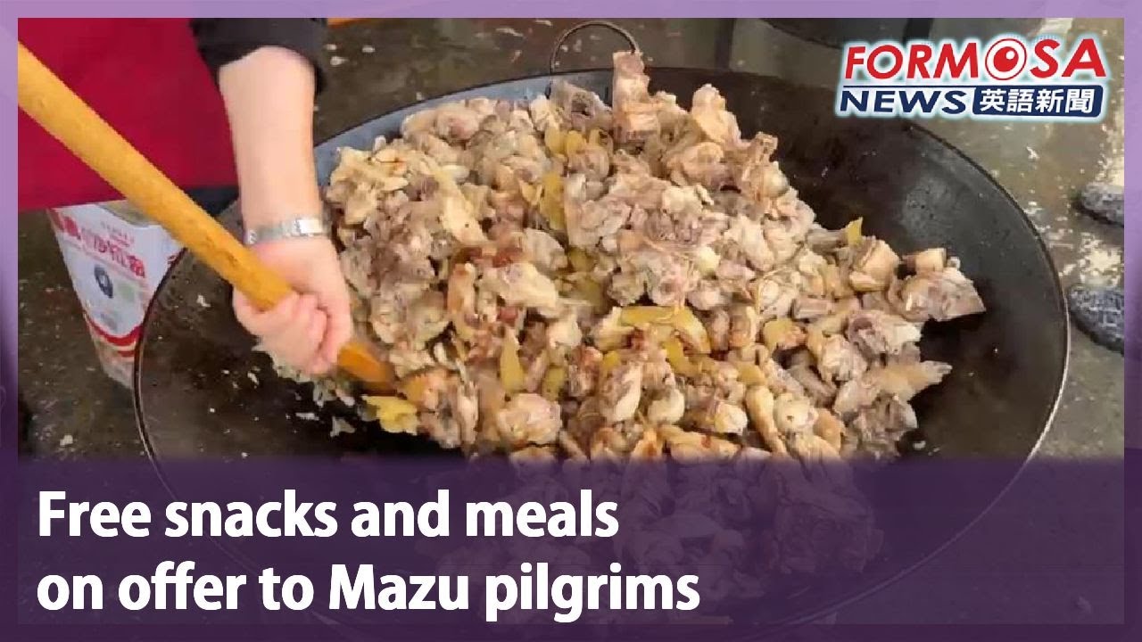 Free snacks and meals on offer to Mazu pilgrims｜Taiwan News
