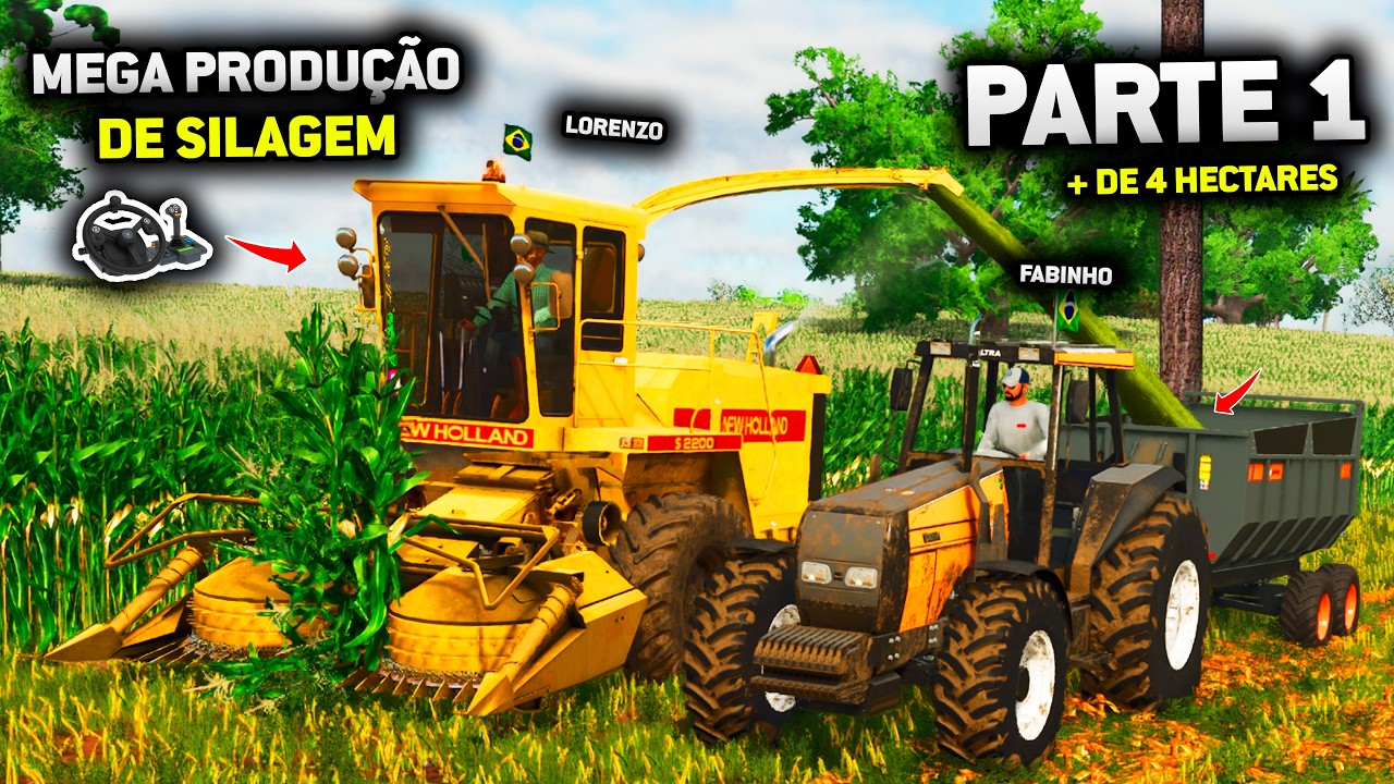 MEGA PRODUÇÃO DE SILAGEM - FARMING SIMULATOR 25 - EP 25 (EM BUSCA DO SUCESSO T3)