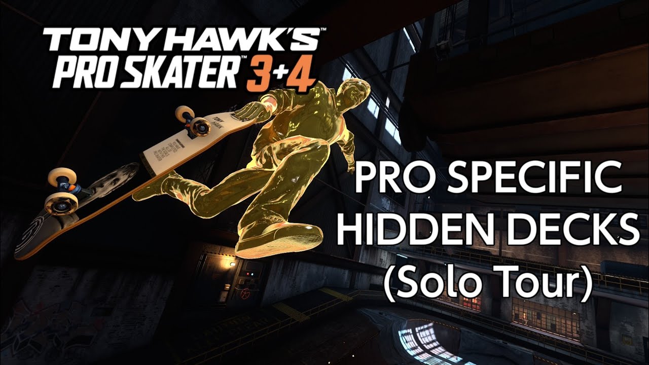 THPS 3+4 - Solo Tour Hidden Deck Locations Guide