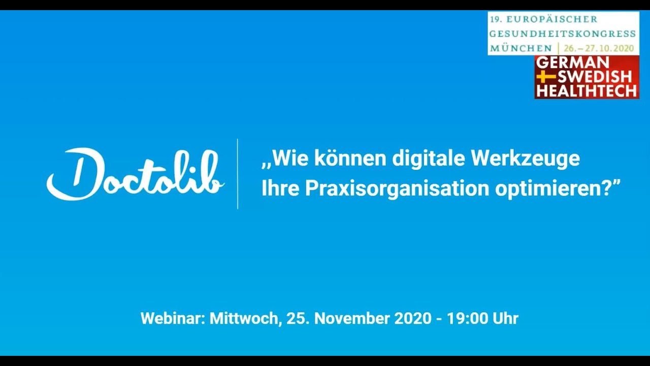 DoctoDemo: ,,Wie können digitale Werkzeuge Ihre Praxisorganisation optimieren"