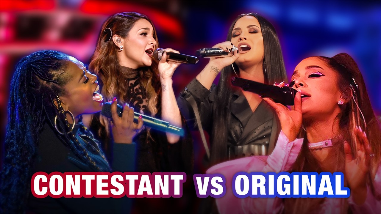 Contestants vs Famous Singers! (SAME SONG LIVE BATTLE)