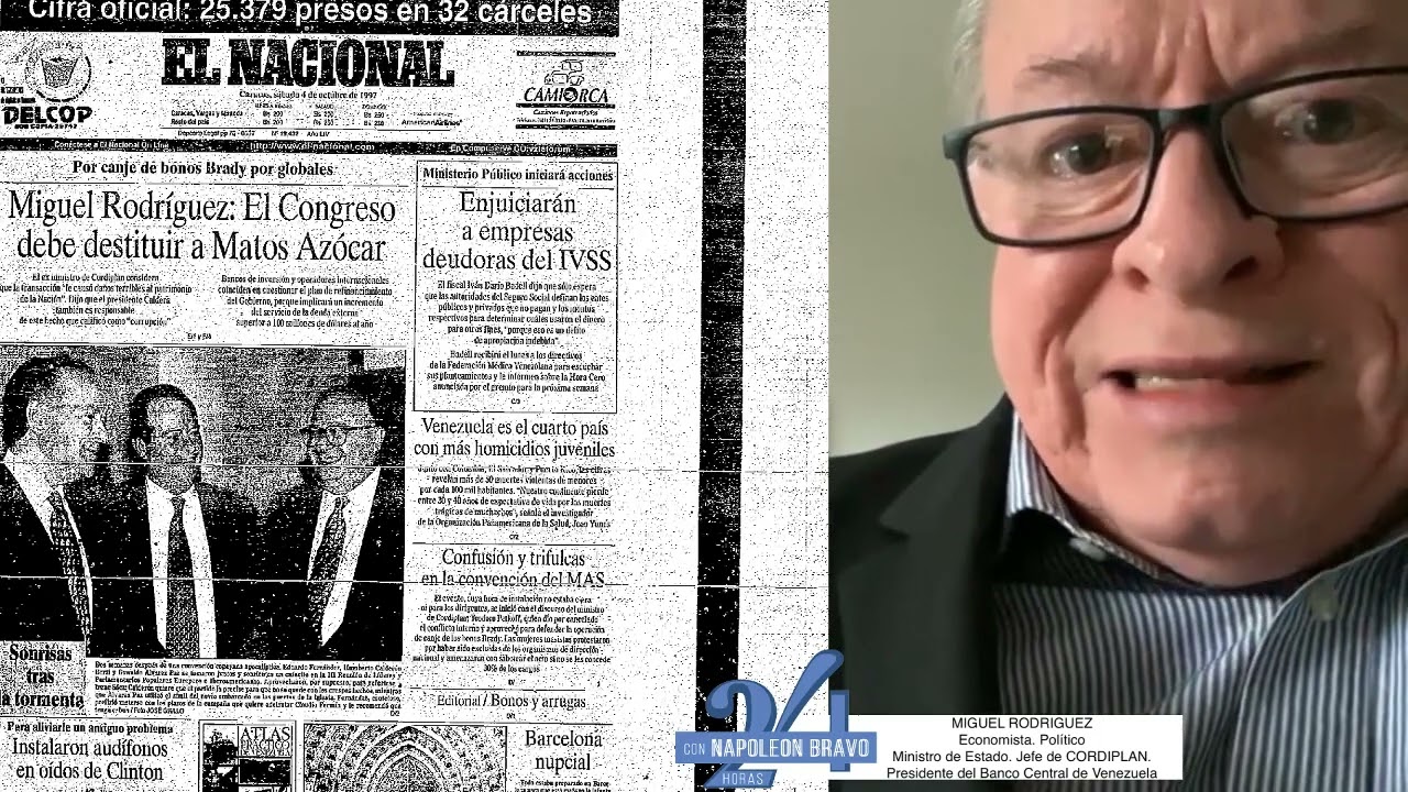 PP "EL NACIONAL": octubre, 4 Miguel Rodríguez pide la destitución de Matos Azocar