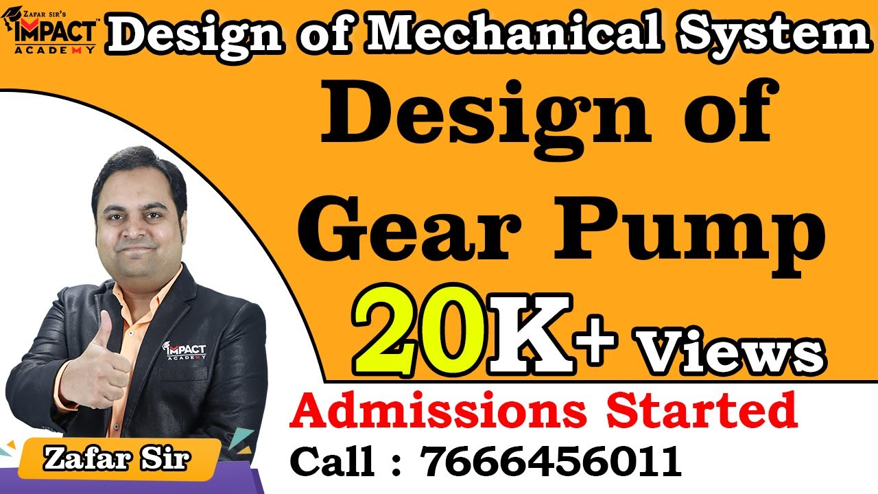 Design of Gear Pump | DMS | Design of Mechanical System | #solution #engineering #gateexam2025 #2025