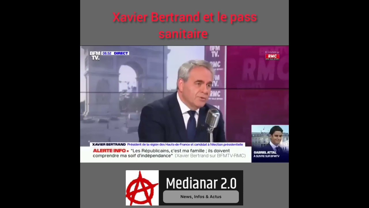 Xavier Bertrand et le pass sanitaire