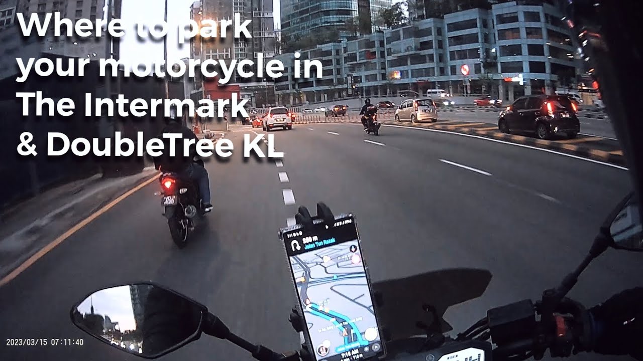 How to get to The Intermark & DoubleTree KL motorcycle parking.